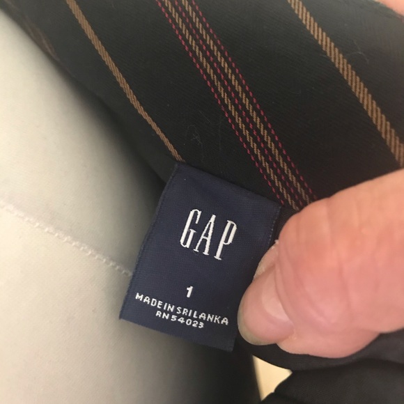 NWT Gap green/ black plaid pleated skirt - Picture 4 of 4